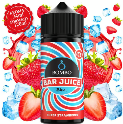 Aroma Super Strawberry Ice - Bar Juice by Bombo 24ml (Longfill)