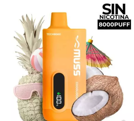 Vaper Desechable Muss Tech 8000 Cocoloco 0mg 15ml
