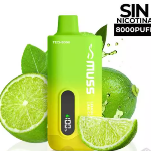 Vaper Desechable Muss Tech 8000 Lemon Lime Calipo 0mg 15ml