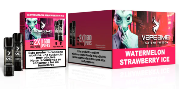 Watermelon strawberry ice